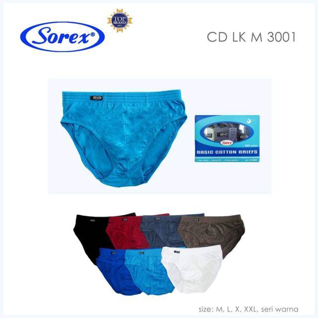 1 Box isi 3pcs CD Pria Sorex M 3001