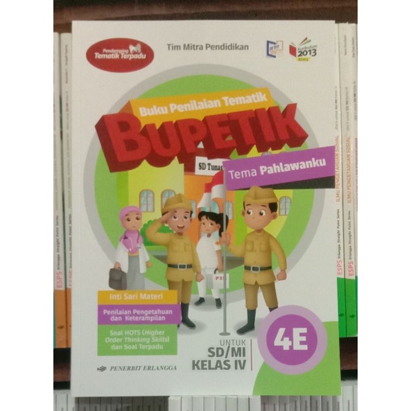 buku penilaian tematik Bupetik untuk SD/MI KELAS.4(4E) KURIKULUM.2013 REVISI