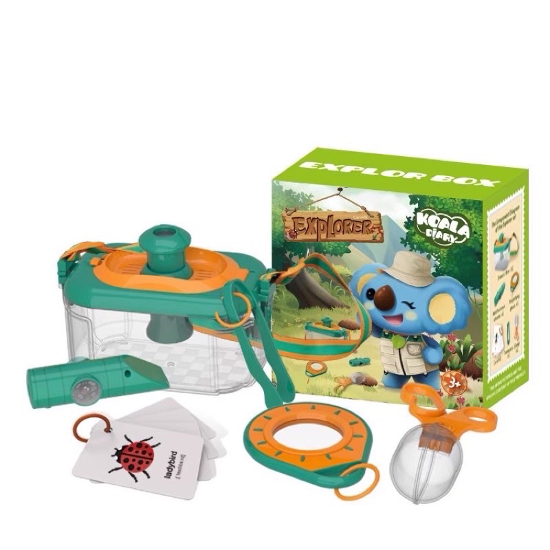 koala diary basic explorer set stem toys outdoor toys insect box mainan pengenalan alam