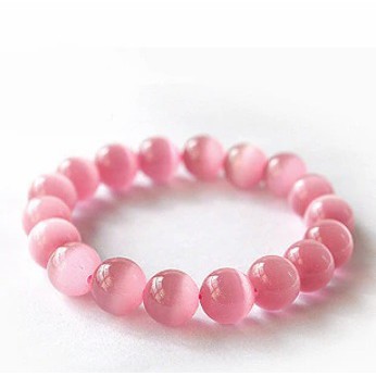 Gelang 8mm Purple Pink Natural Opal Bead Energy bracelet