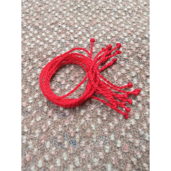 Gelang tali nilon unisex | Gelang tali kepang | Gelang keberuntungan benang merah