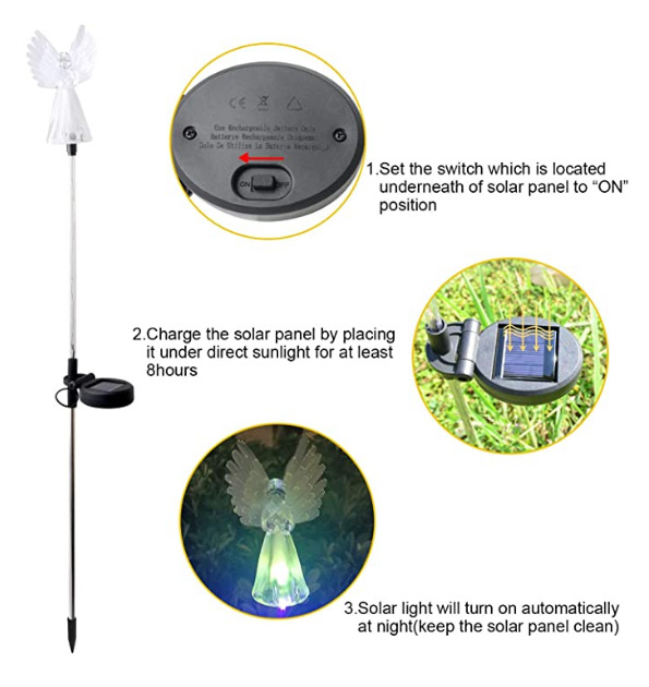 Lampu Sorot Led Tenaga Surya Untuk Dekorasi Taman / Villa / Outdoor