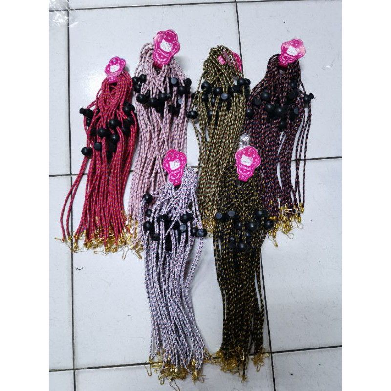 Strapless Masker / Strap Mask / Tali Masker Hijab / Kalung Masker/Motif Random