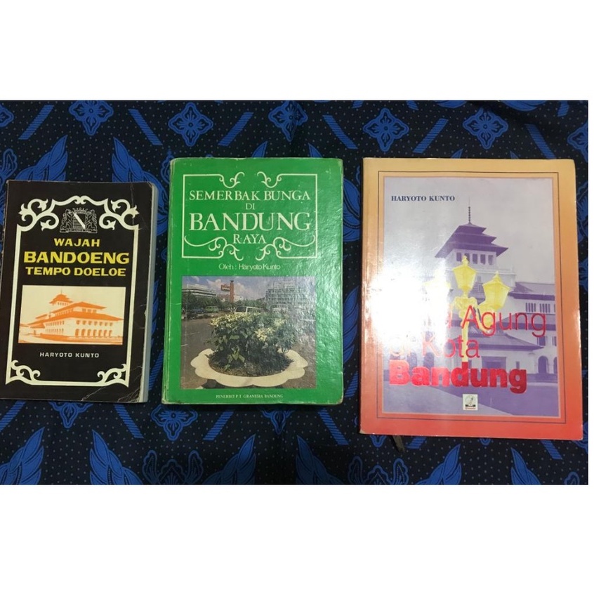 [DISKON] Paket buku Sejarah Bandung  Wajah Bandoeng Tempo Doeloe Semerbak Bunga di Bandung Raya Bala