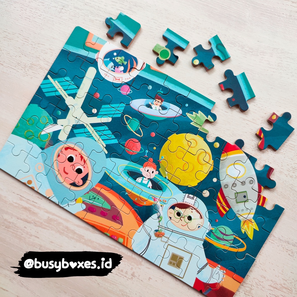 [busyboxes.id] puzzle jigsaw mainan edukasi luar angkasa