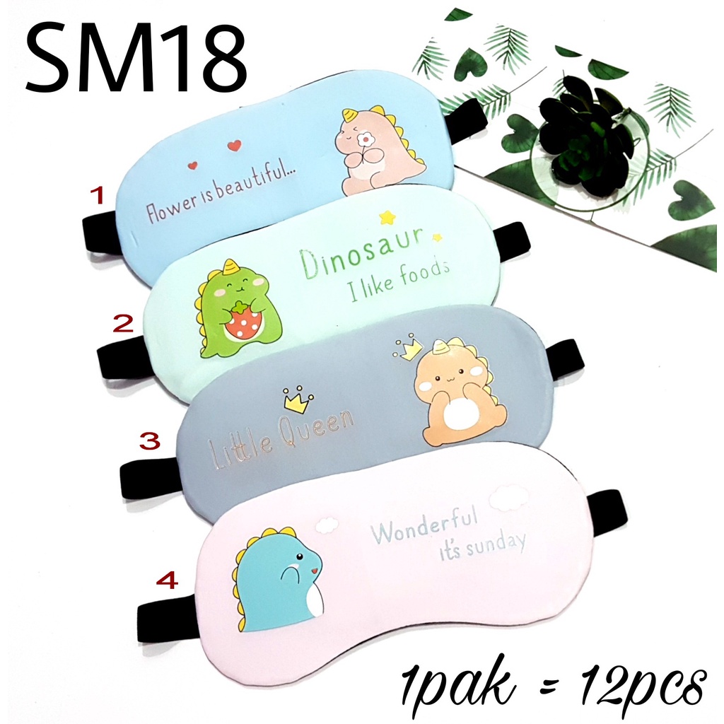 penutup mata tidur gel sleep eye mask sm18