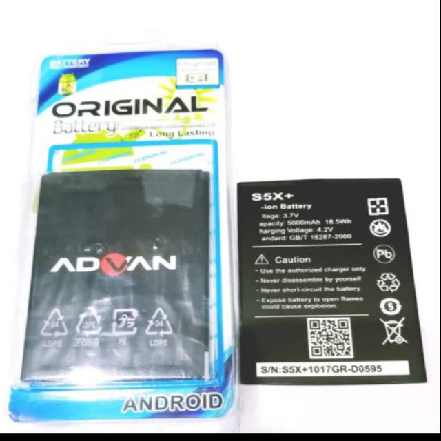 Baterai Batere Battery original Advan S5X plus