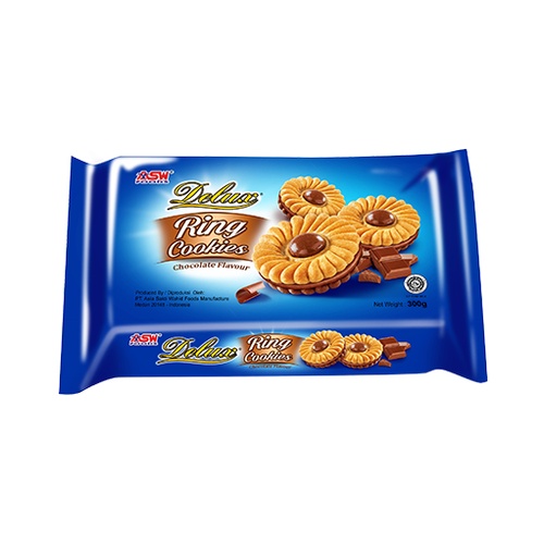 ASW Deluxe Ring Cookies Coklat 300Gr