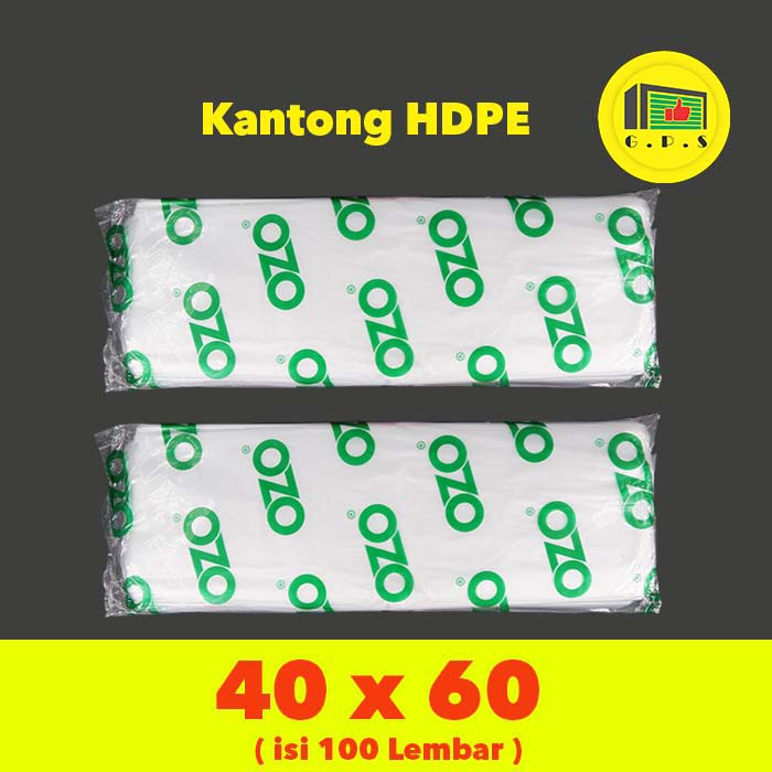 Kantong Plastik Laundry Bag Tebal UK 40x60 HDPE