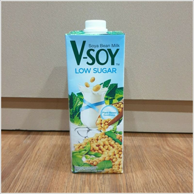 

V-Soy Susu Kedelai Original Rendah Gula Soya Bean V-Soy Milk Low Sugar 1 L