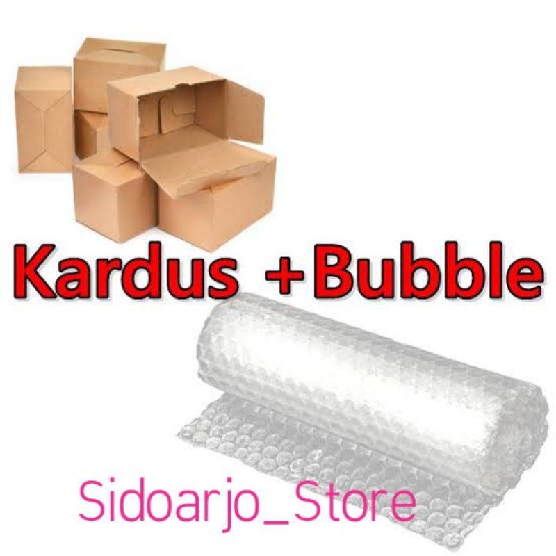 

Paket Kemas Bubble Wrap plus Kardus