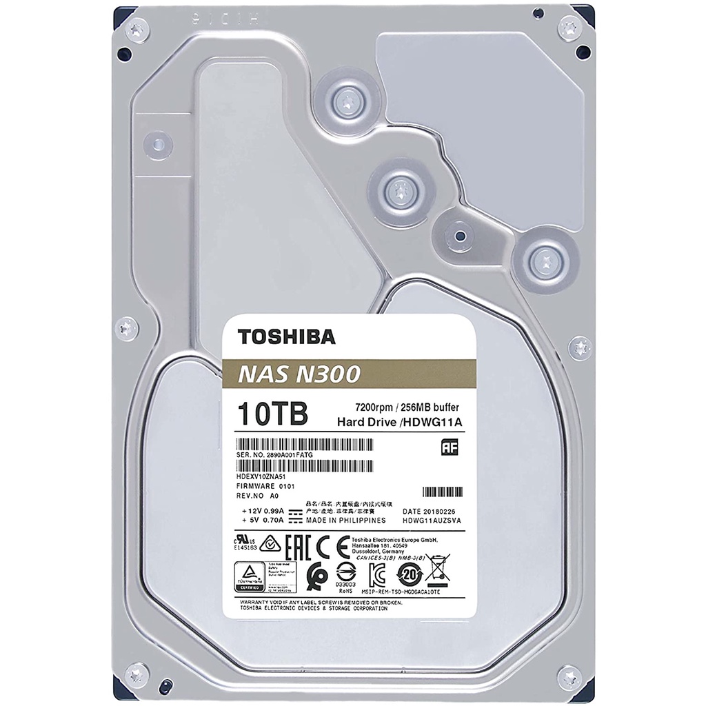 Toshiba N300 10TB NAS HDD 3.5 inch