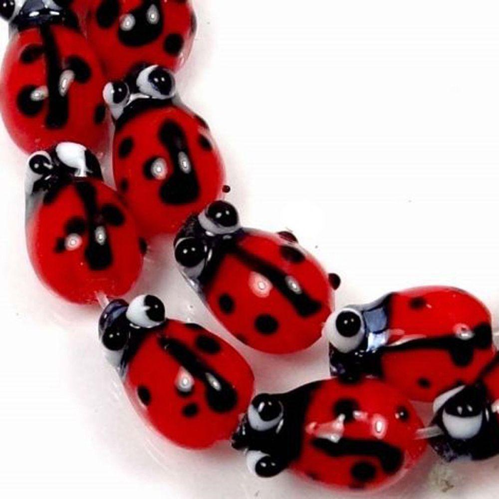 NICKOLAS1 Gelang DIY Ladybug&amp;Kalung Wanita&amp;Pria Isi 20pcs