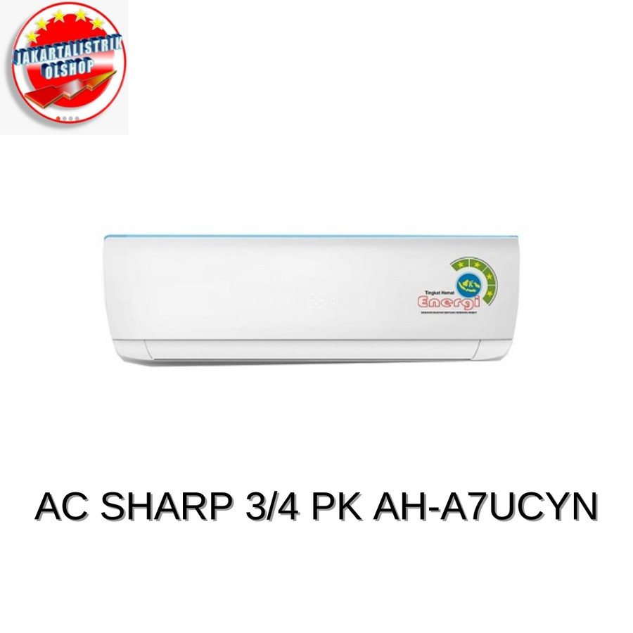AC 3/4 PK SHARP AH-A7UCYN CEPAT DINGIN + PEMASANGAN