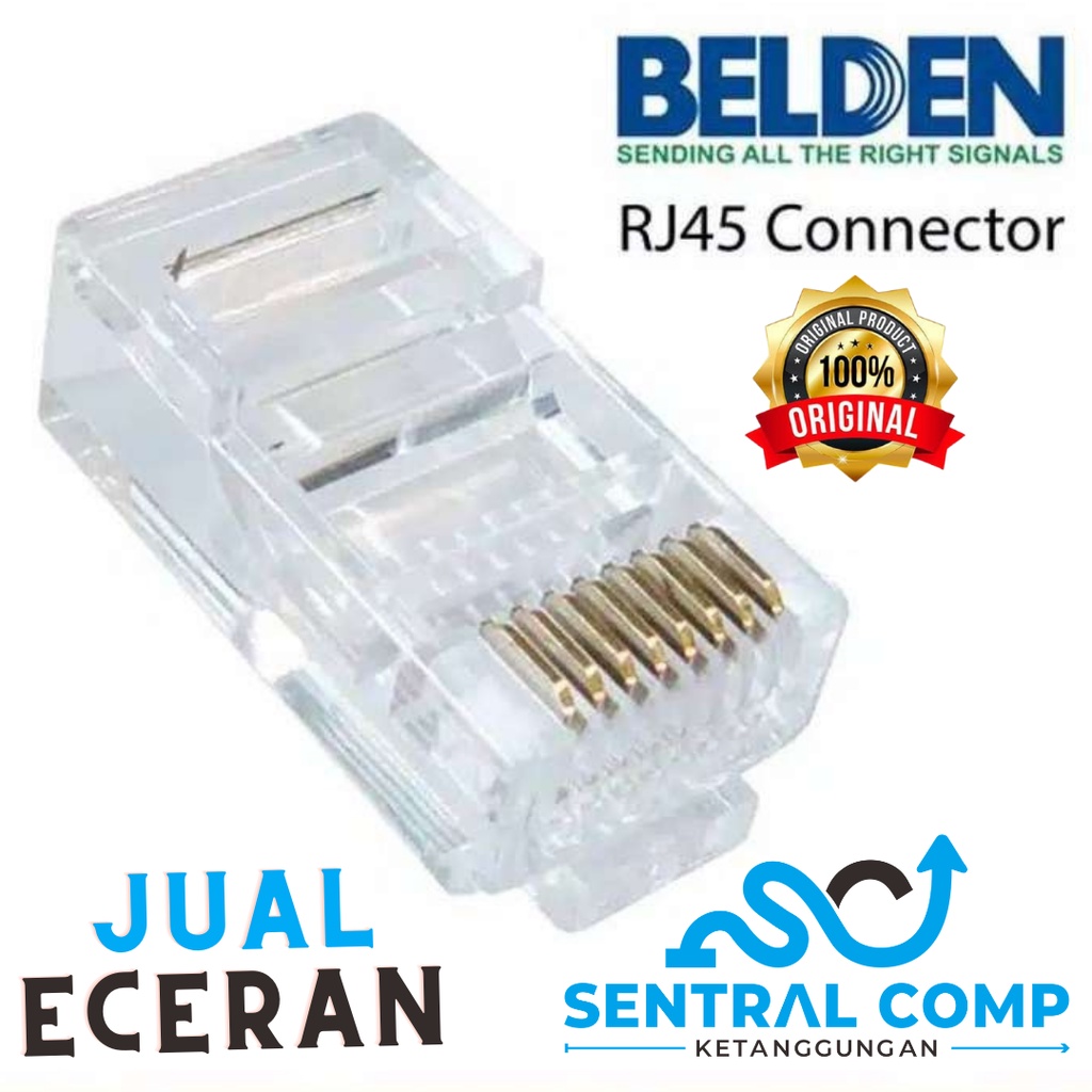 Konektor Belden RJ45 Cat5e Connector ORIGINAL Eceran Satuan