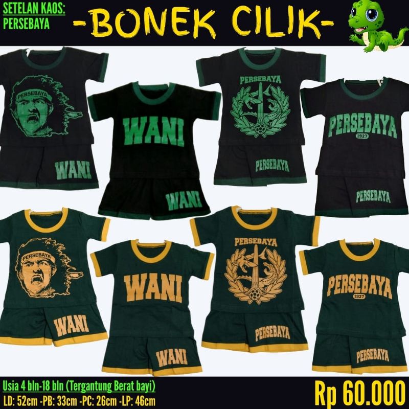 setelan persebaya bayi baju persebaya surabaya anak