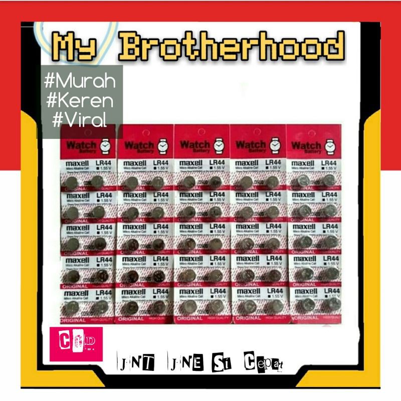 Battery LR44 Kancing Pil baterai batre LR 44 / AG 13 Baterai Kalkulator Jam Tangan Laser batrai
