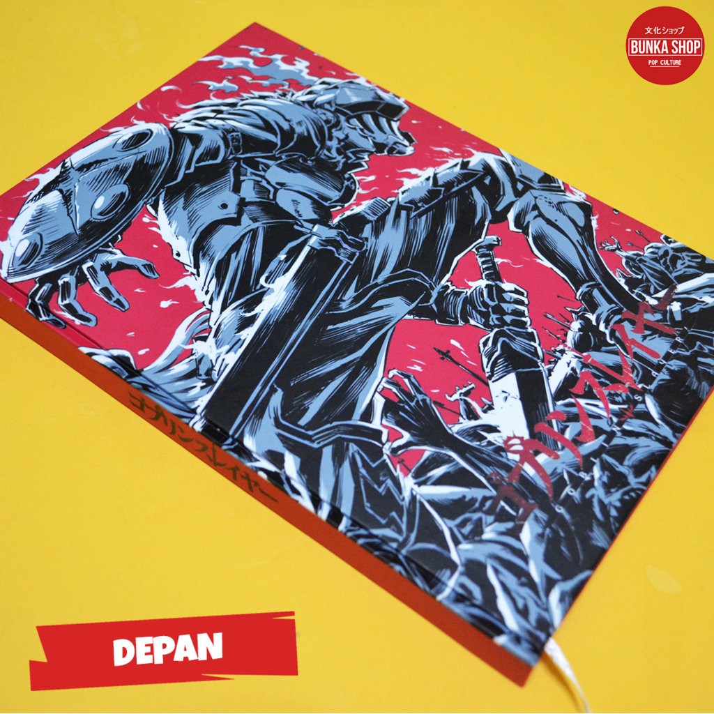 

Note Book Hardcover Anime Goblin Slayer Red Cover Ukuran A5 Jurnal Agenda Planner Couple Gift