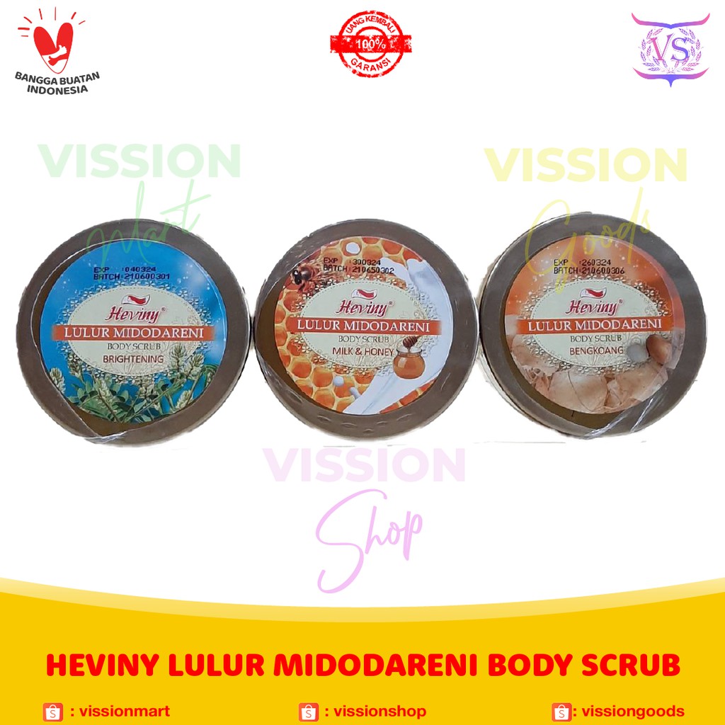 ✿ VISSION ✿ HEVINY LULUR MIDODARENI SCRUB 250 GR