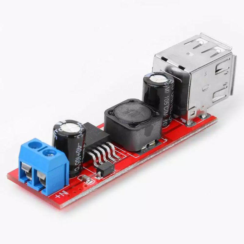 Dual USB to 5V Converter DC-DC 3A Step Down Power Module