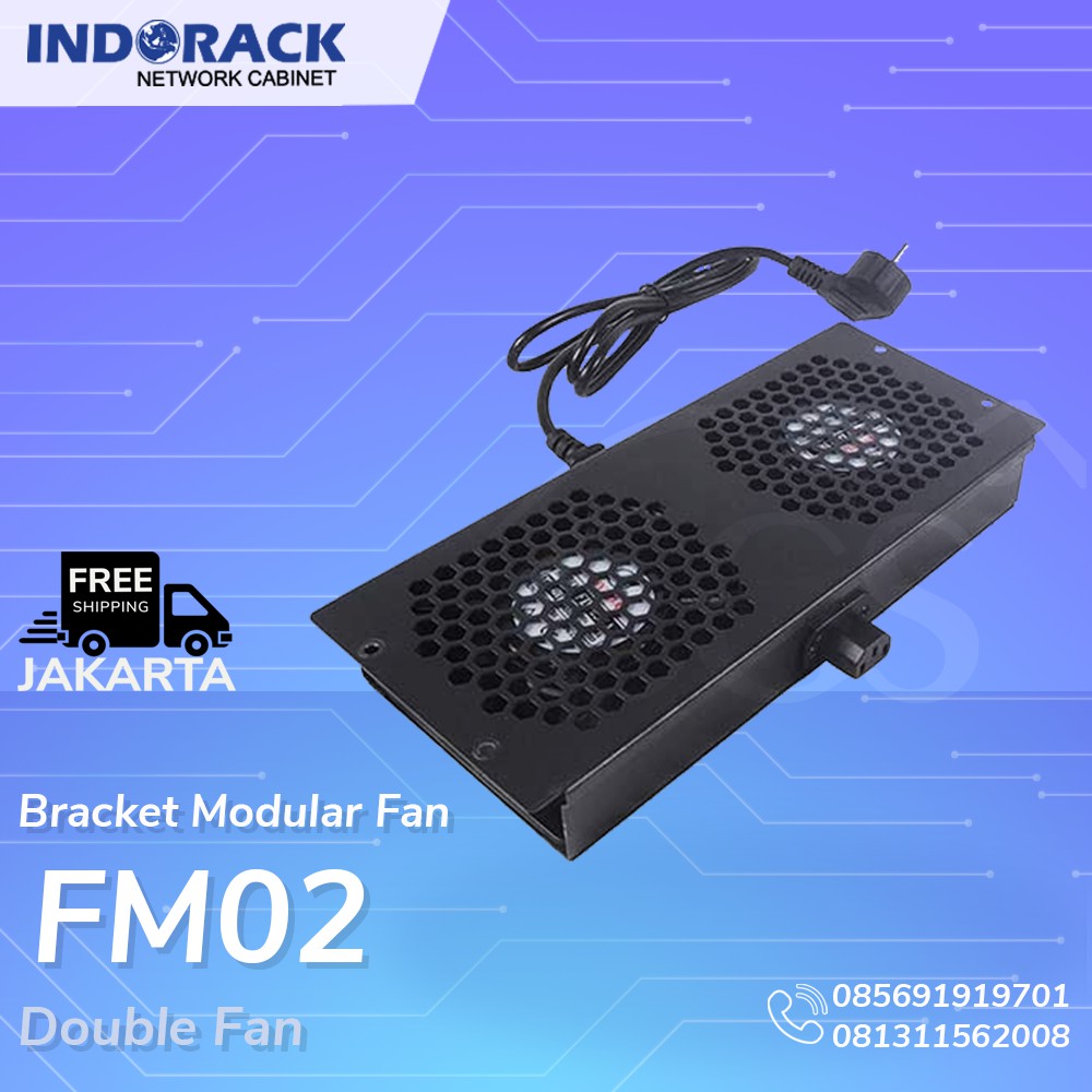 FM02 - Bracket Modular with 2 Fan - INDORACK