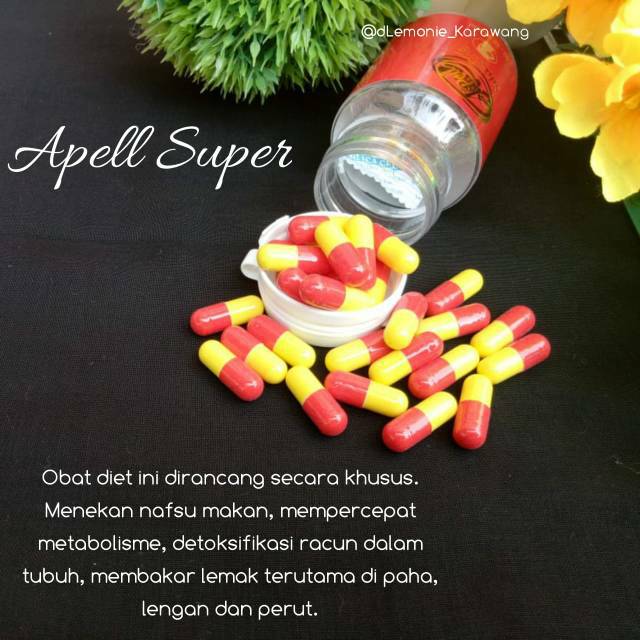 Apell Super Pelangsing Diet Alami Sehat Herbal Tanpa Efek Samping Shopee Indonesia