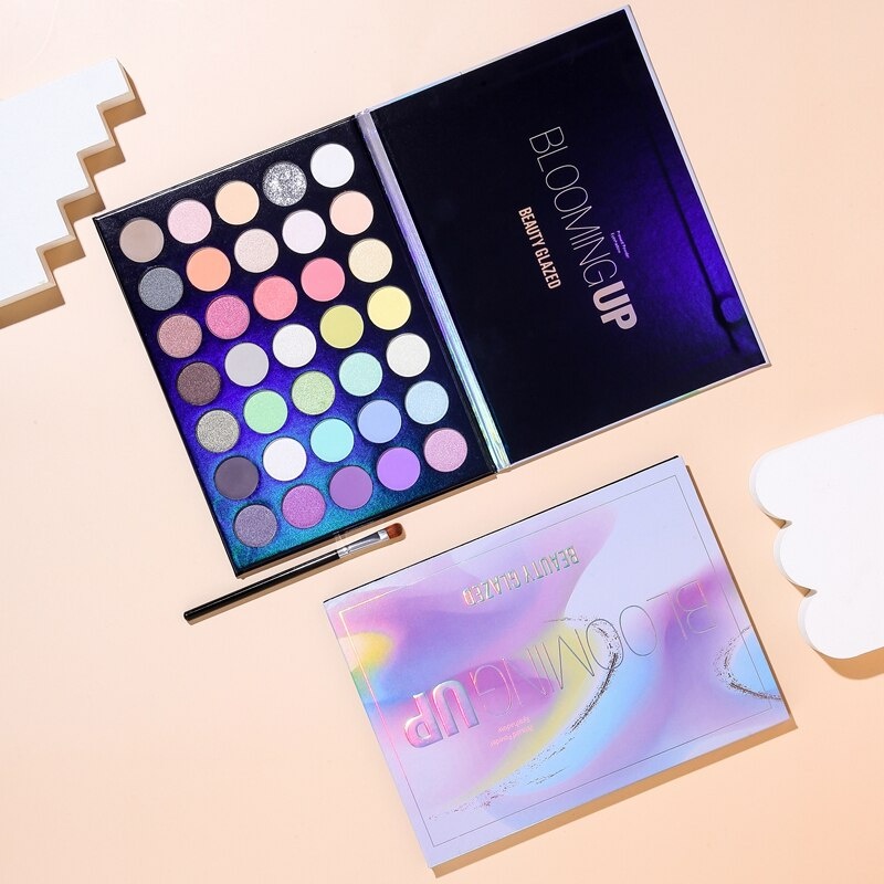 Beauty Glazed Eyeshadow Blooming Up 35 Color Eyeshadow Glitter Palette Eyeshadow Beauty Glazed Eyeshadow Palette Eyeshadow BeautyGlazed