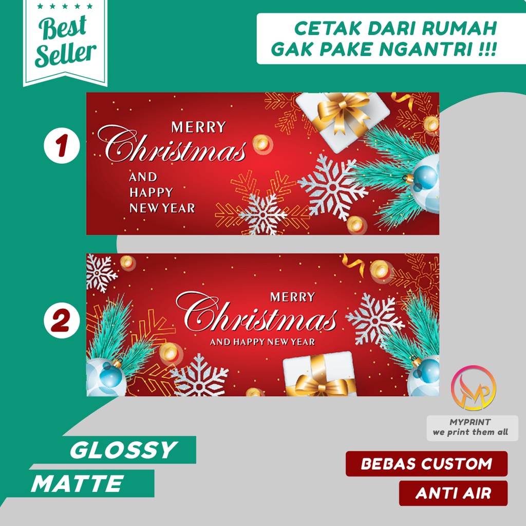 

Stiker Natal Merry Christmas - stiker segel natal dan tahun baru (bisa custom)