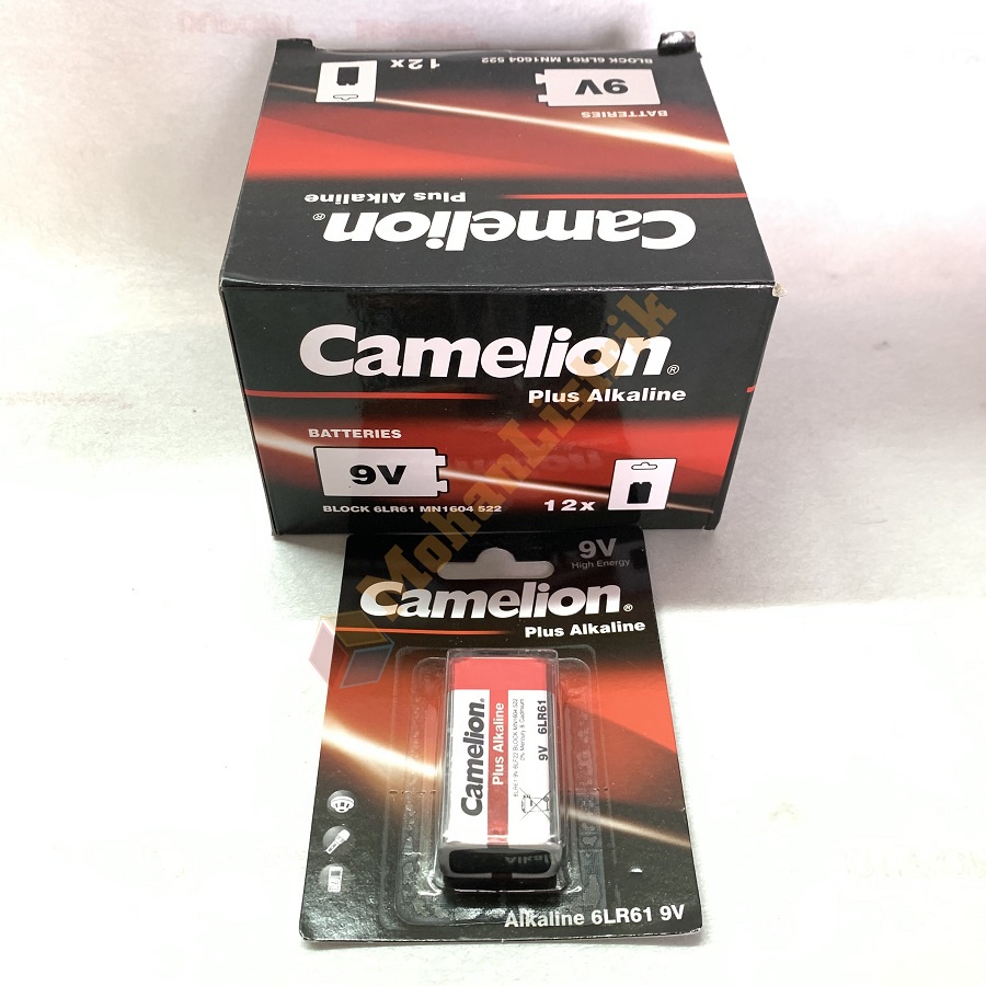 Baterai Batre Camelion 9V Battery Kotak Camelion Plus Alkaline 9V-BP1