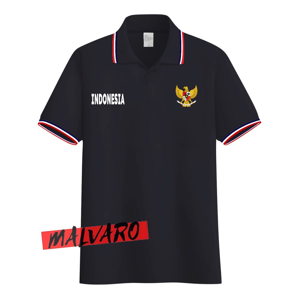 MALVARO Polo Shirt / Polo List / Kaos Kerah Pria / Kaos Polo / Tshirt Pria N-4 (CL)