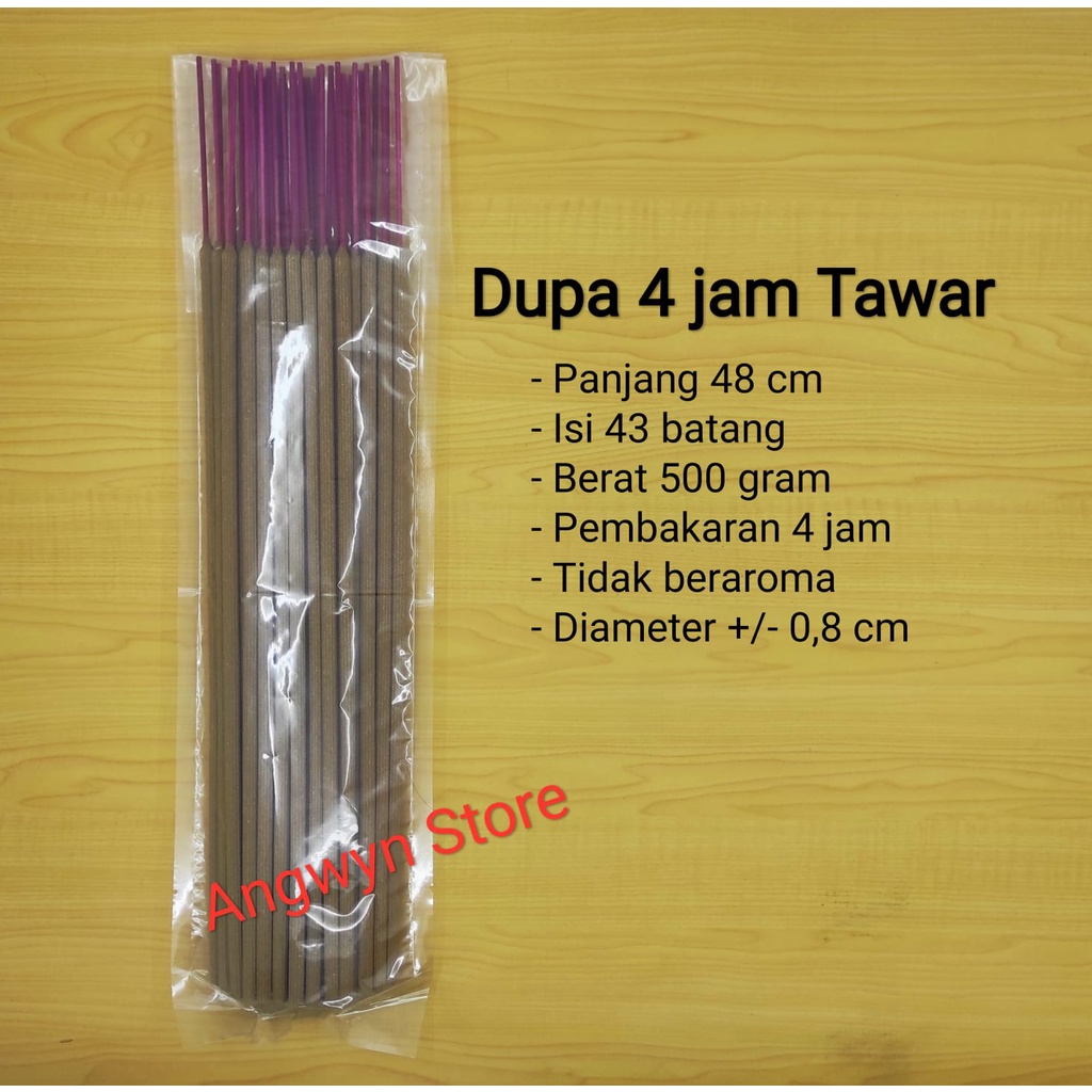 Hio Dupa 4 Jam Tawar (isi 43 batang)