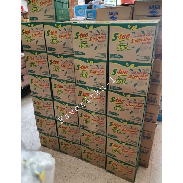 

Teh S-Tee/Stee Botol (Sepabrik Dgn Teh Botol Sosro) Jumbo 390ml.1 Dos Isi 12 Botol