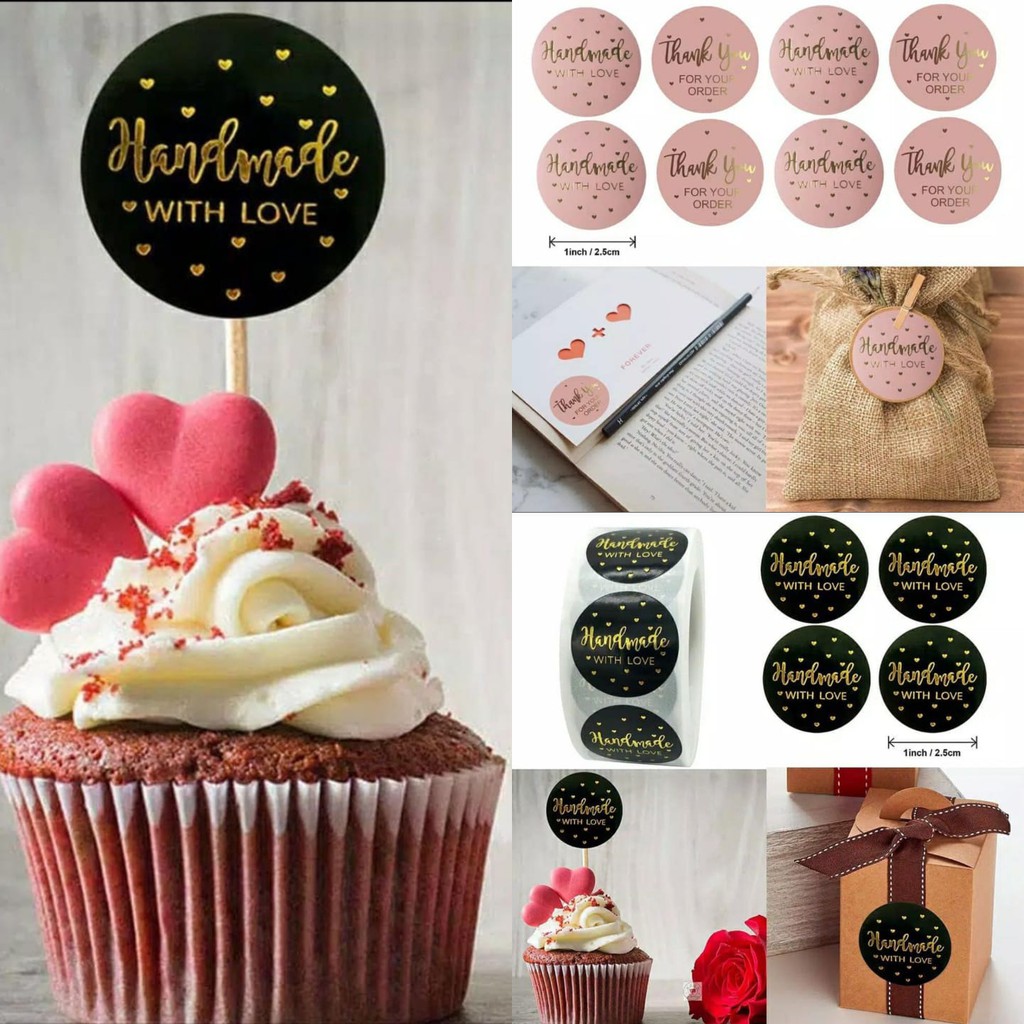 

Sticker Terima Kasih Handmade Cutting Bulat 20pcs