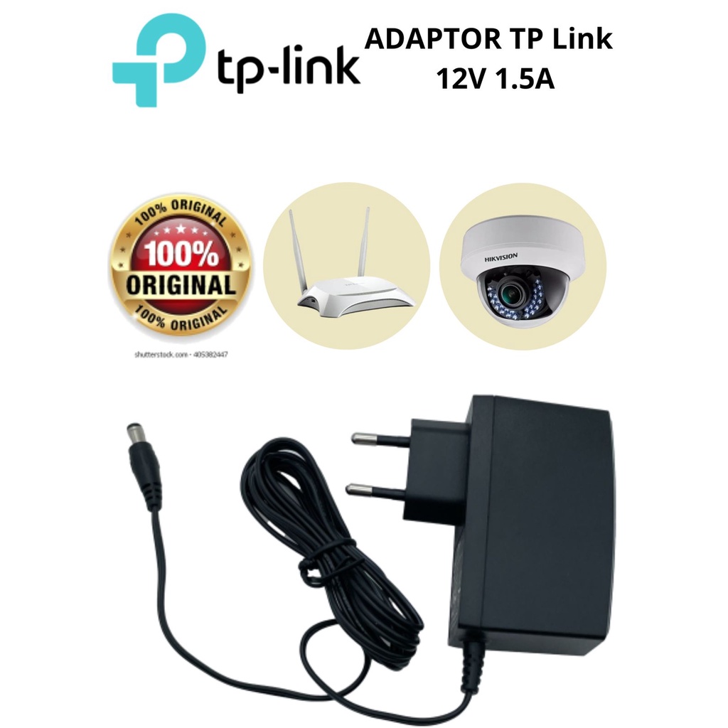 ADAPTOR TP LINK ORIGINAL 12V 1,5A MODEL: T120150-2C1
