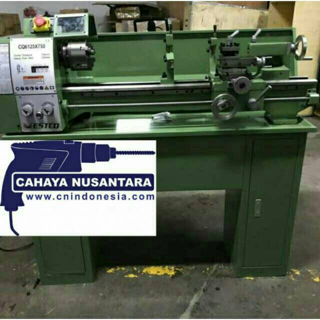  MESIN BUBUT BESI  BENCH LATHE CQ 6125 ORIGINAL TERBAIK 