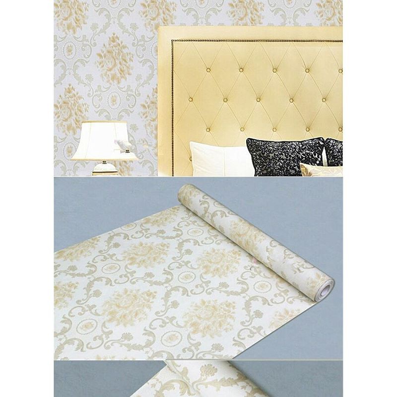 V011LS Wallpaper Sticker ku vintage cream - wallpaper dinding