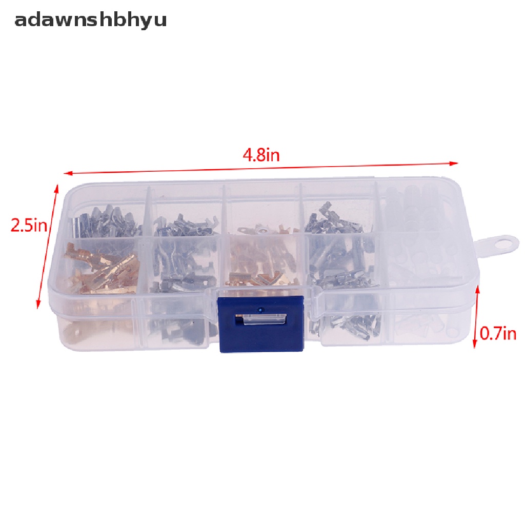 Adawnshbhyu 150pcs Konektor Spade Mobil Pria Dan Wanita Splice Crimp Terminal Kawat