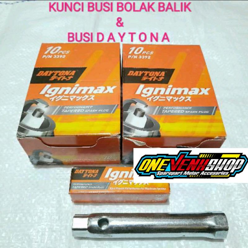 BUSI DAYTONA DAN KUNCI BUSI SATRIA FU KUNCI BUSI BOLAK BALIK BUSI DAYTONA SATRIA FU VIXION CB150 MXKING R15 SONIC