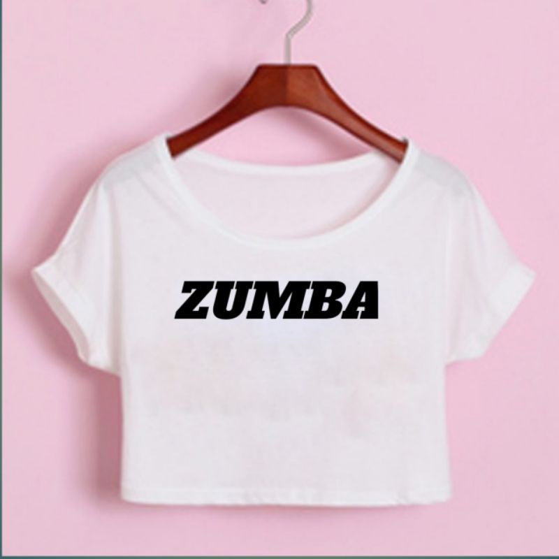 N2-KAOS KROP TOP ZUMBA DAN AEROBIC SPORTY