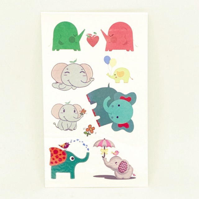 Temporary tatto gambar elephant
