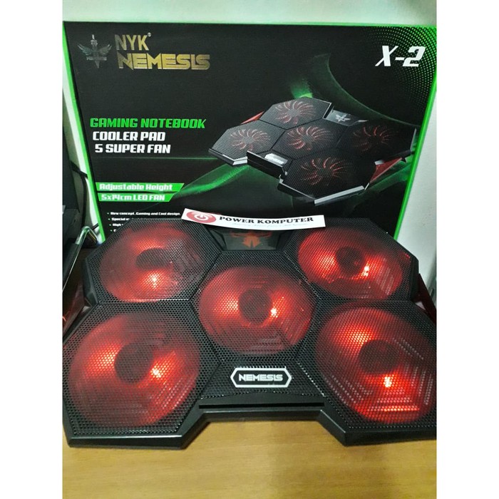 NYK Nemesis Cooling Pad Alien X-2 coolingpad NYK 5 fan LED original NYK X2 ALIEN