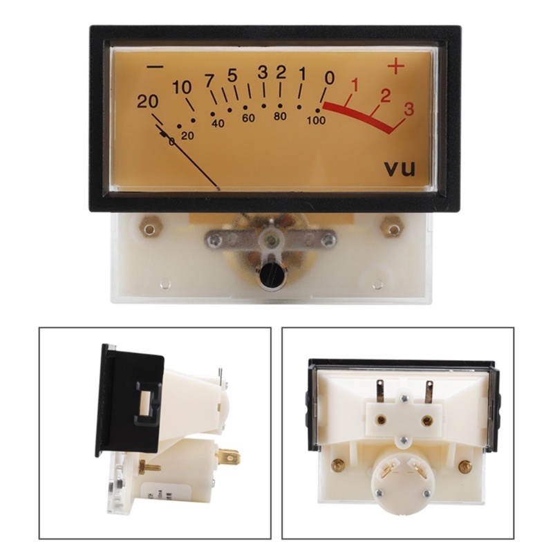 Zzz VU-Ammeter DB-Gauge Flat Discharge Portable Dengan Power Meter