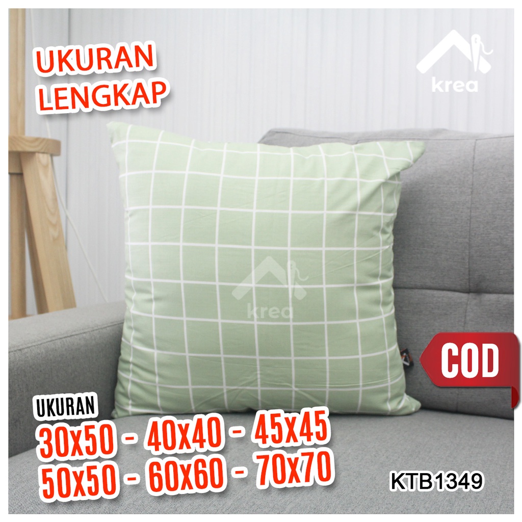 Sarung Bantal Sofa Ukuran 30x50, 40x40, 45x45, 50x50, 60x60, 70x70 - KTB1349