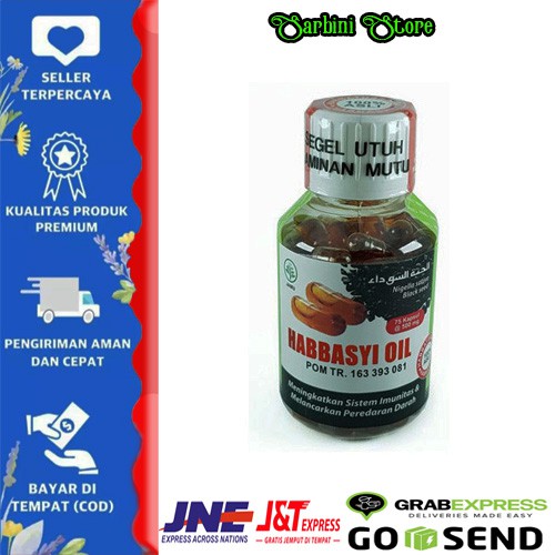 habbatussauda Habbasyi oil HNU 75 Kapsul