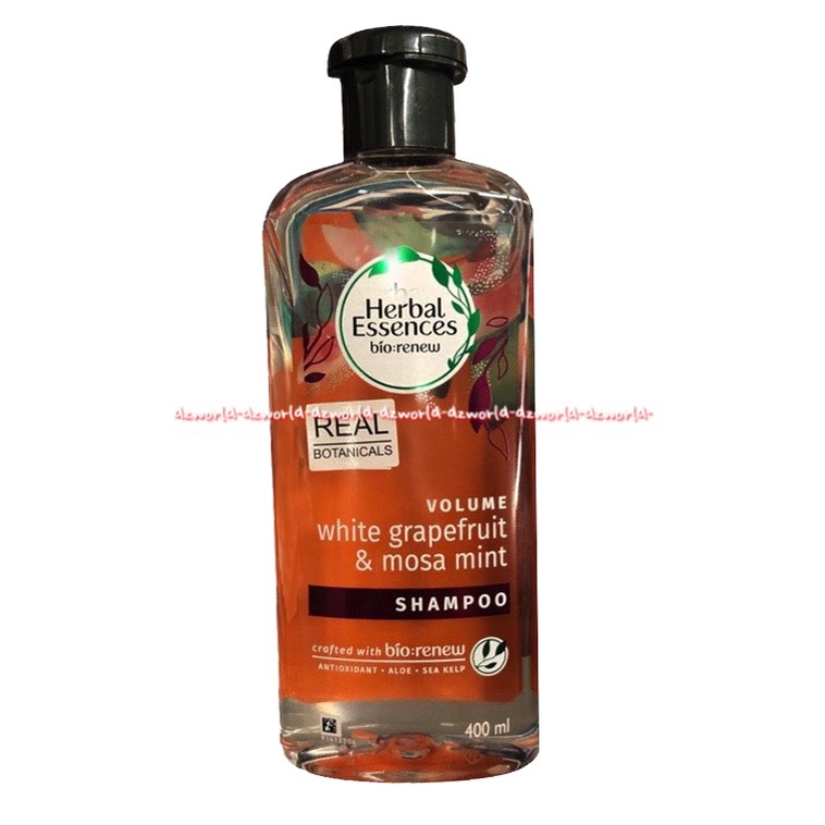 Herbal Essence Bio Renew 400ml White Strawberry &amp; Mint Clean Shampo Volume White Grape Fruit Mosa Mint Sampoo Herbalessence Bening Transparant