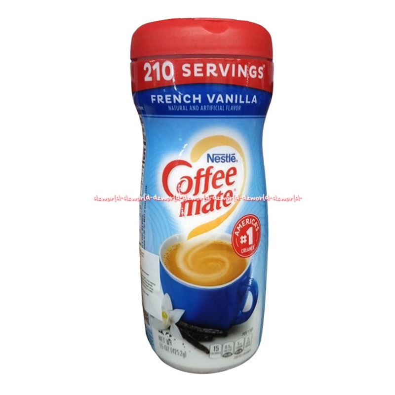 Nestle Coffee Mate Kaleng Botol 425gr Kopi Krimer Hazelnut French Vanilla Caramel Crimer Botol