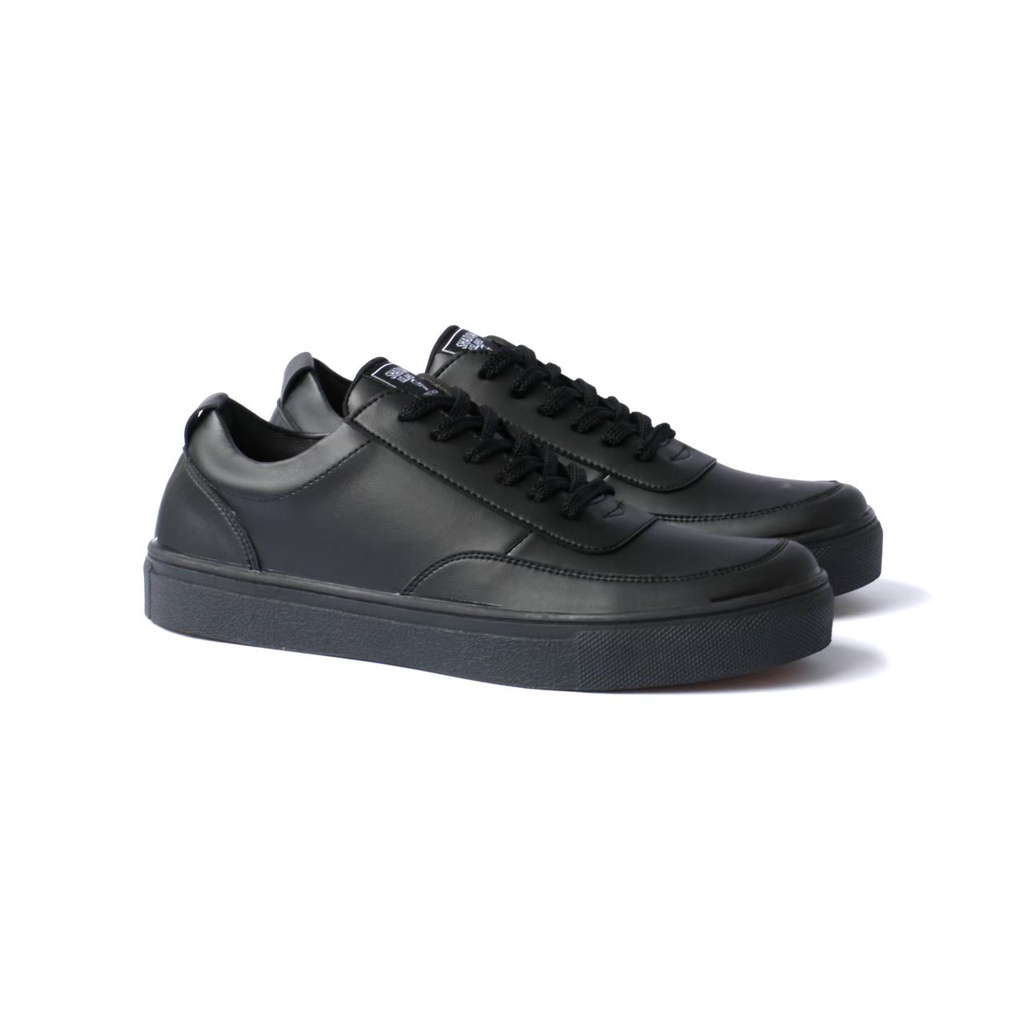 ROVER BLACK - Sneaker Kasual Pria Bahan Kulit Formal Santai - Bergaransi