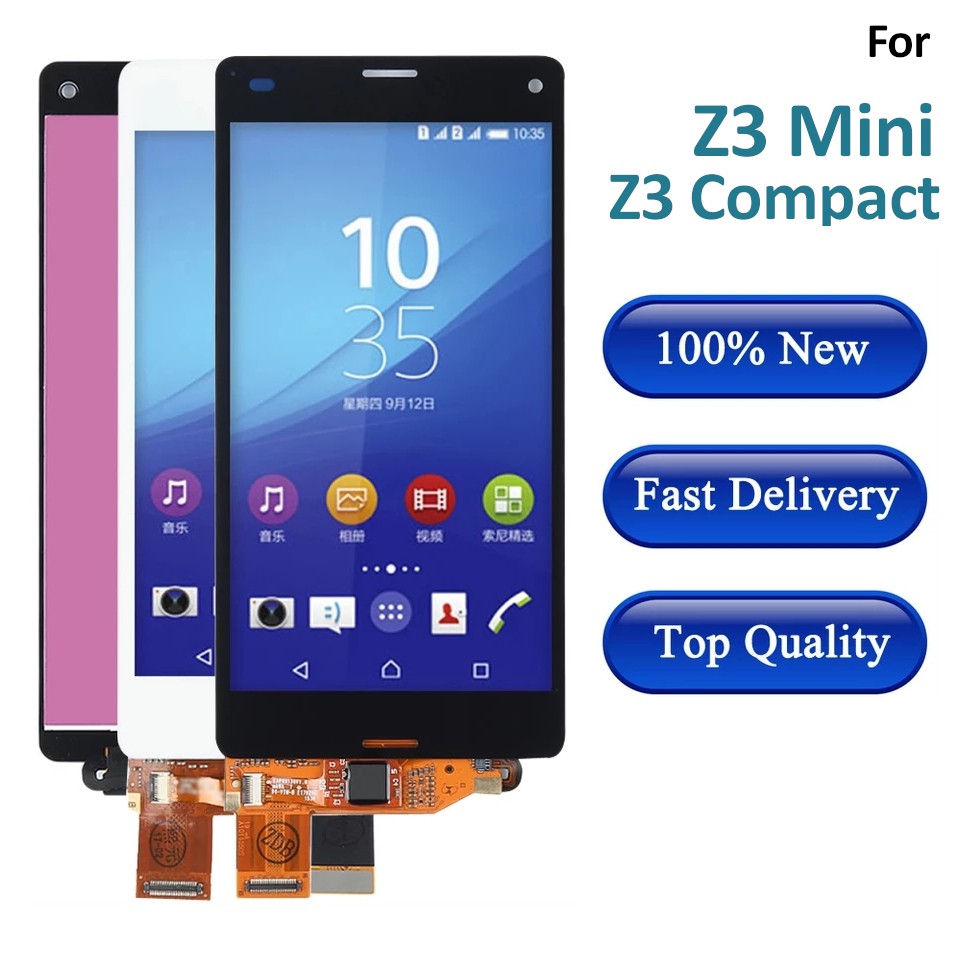 LCD TOUCHSCREEN SONY Z3 MINI Z3 COMPACT 4.6 INCH D5803 D5833 DOCOMO SO-02G