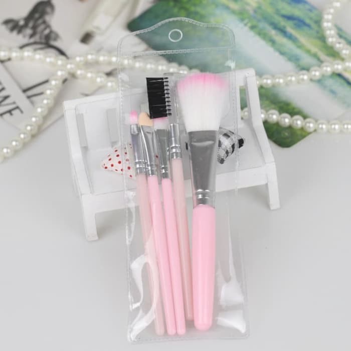 Brush Make Up 5 In 1 / Kuas Make Up / Set Alat Make Up Import