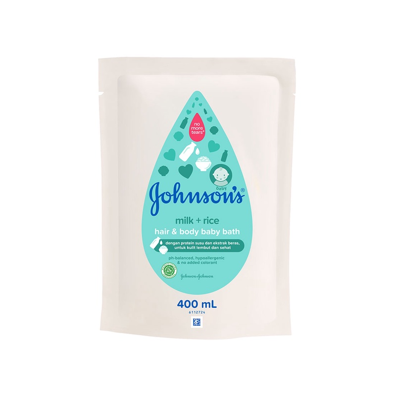 Johnson's Milk + Rice Hair and Body Baby Bath